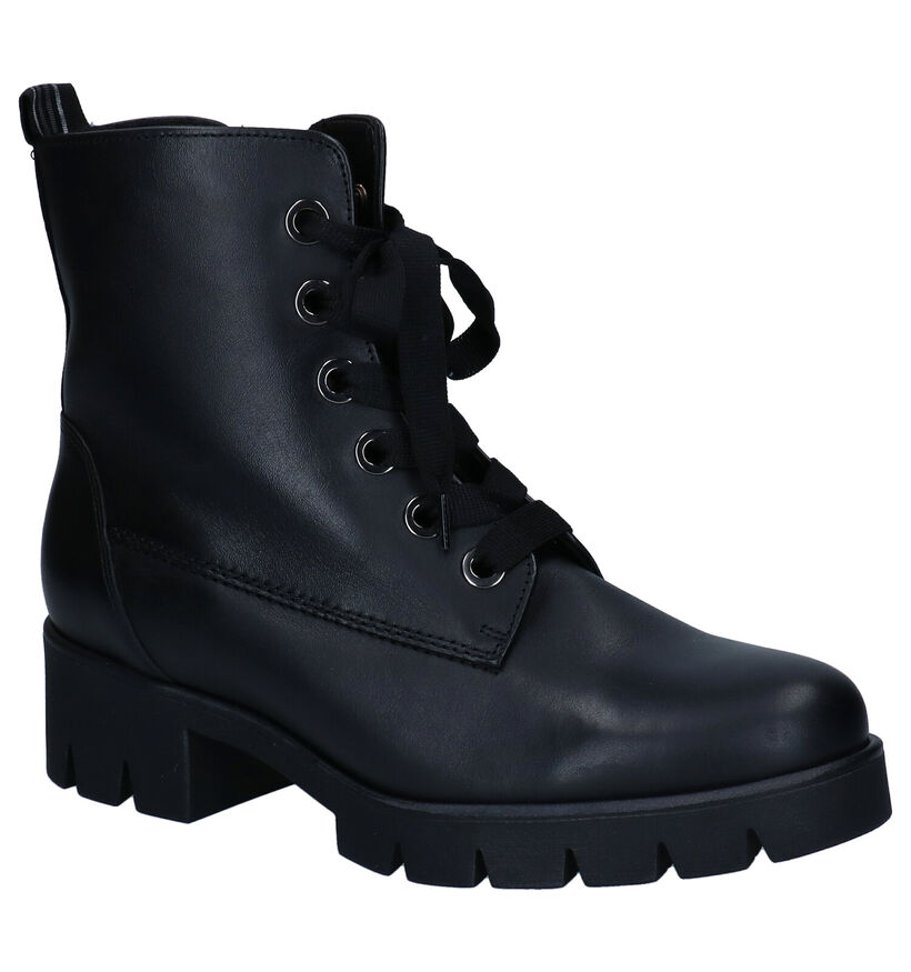 Gabor Best Fitting Bottines en Noir en cuir (294728)