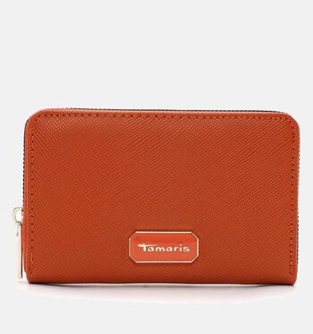 Tamaris Portemonnees Oranje/Bordeaux/Groen
