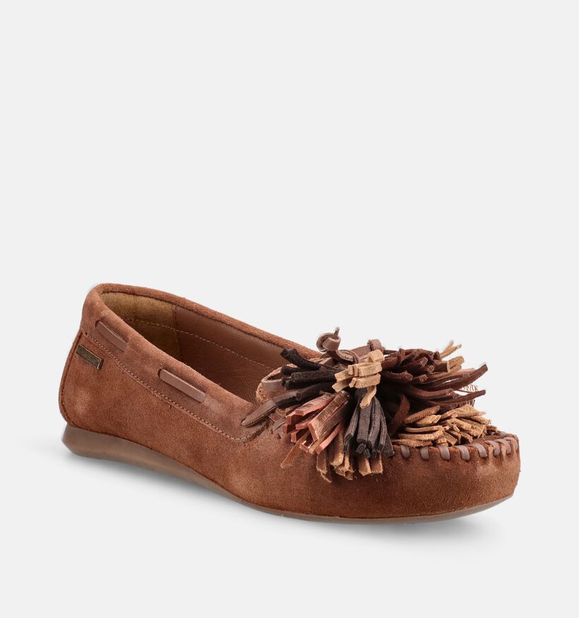 Les Tropeziennes Scarlett Chaussures bateau en Cognac pour femmes (386711)