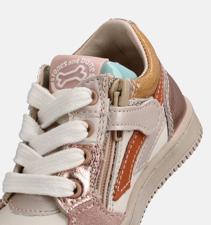 STONES and BONES Nomi Baskets pour b&eacute;b&eacute; en Blanc pour filles (373752) - pour semelles orthop&eacute;diques