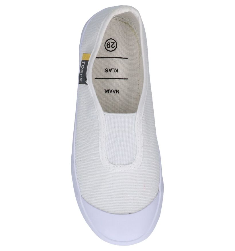 Torfs Pantoufles de gym en Blanc en textile (223315)