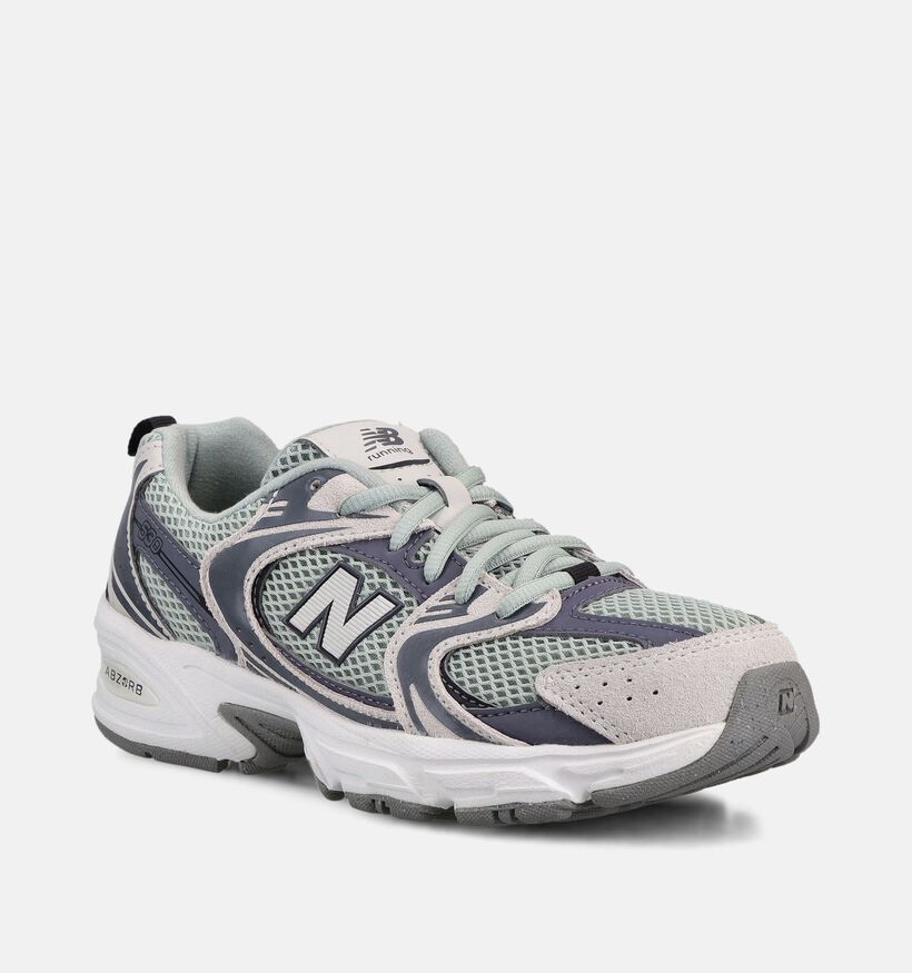 New Balance 530 Baskets basses en Gris pour gar&ccedil;ons (374098) - pour semelles orthop&eacute;diques