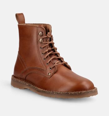 Birkenstock Boots NATURAL LEATHER COGNAC