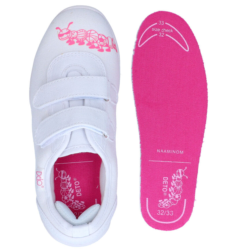 Deto Witte Sportschoenen voor meisjes (293540) - geschikt voor steunzolen