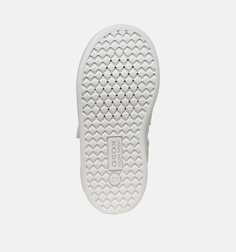 Geox Eclyper Baskets pour b&eacute;b&eacute; en Blanc pour filles (370108) - pour semelles orthop&eacute;diques