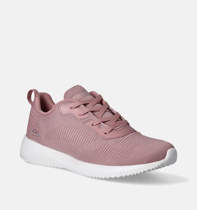 Skechers Bobs Squad Tough Talk Roze Sneakers voor dames (354753) - geschikt voor steunzolen