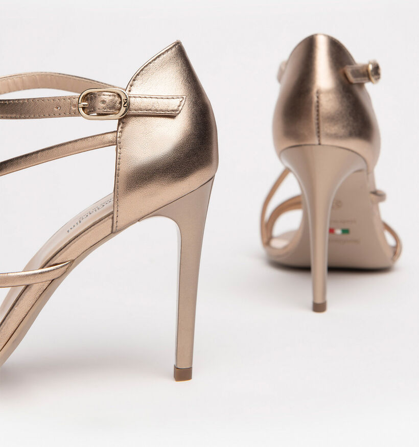 NeroGiardini Gouden Sandalen met Hak voor dames (370758)