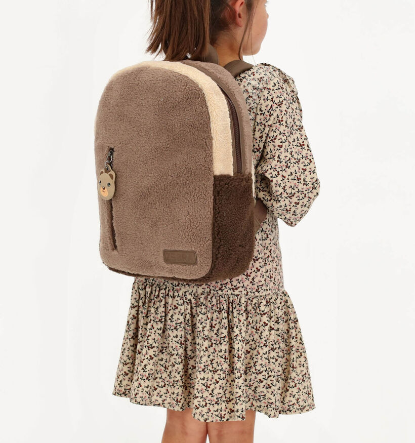 ZEBRA Teddy Sac à dos en Marron pour filles, garçons (364762)