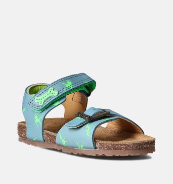 STONES and BONES Sandalen Cognac/Blauw/Groen