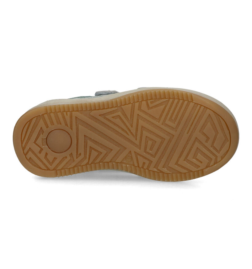 STONES and BONES Troep Grijze Velcroschoenen voor jongens (322088) - geschikt voor steunzolen