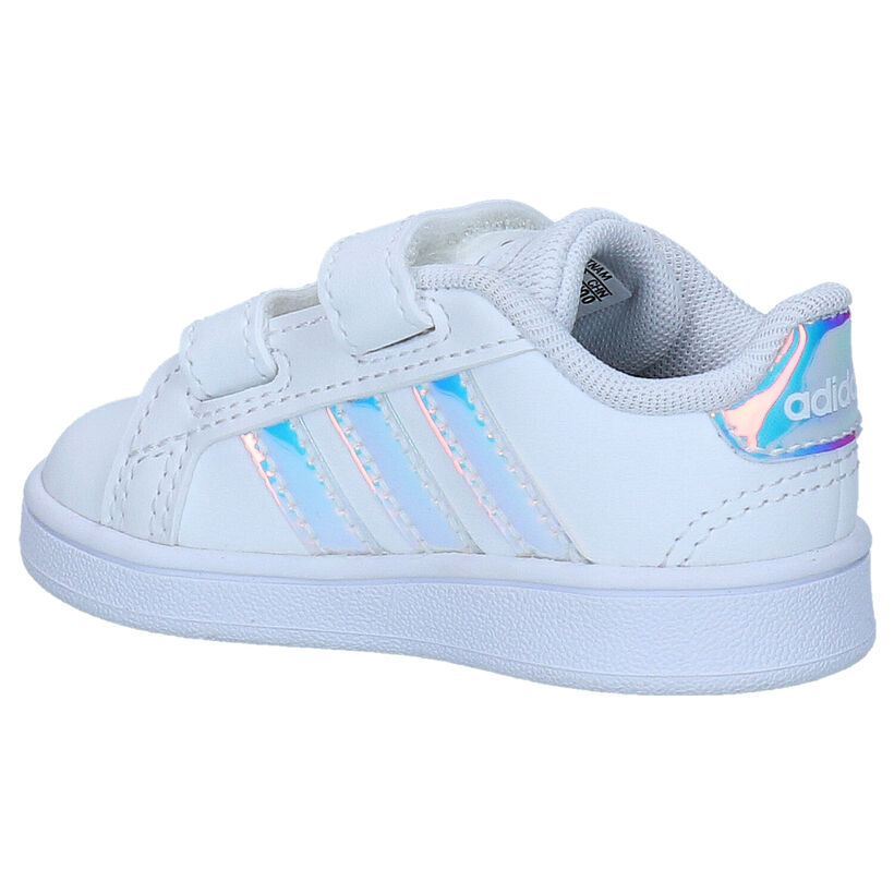 adidas Grand Court I Witte Sneakers in kunstleer (311536)