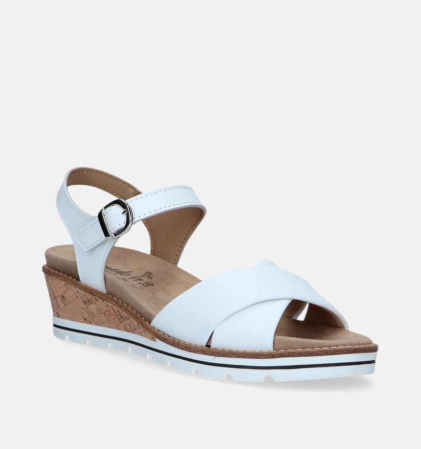 Solemade Klara Witte Sandalen voor steunzolen voor dames (339725) - geschikt voor steunzolen