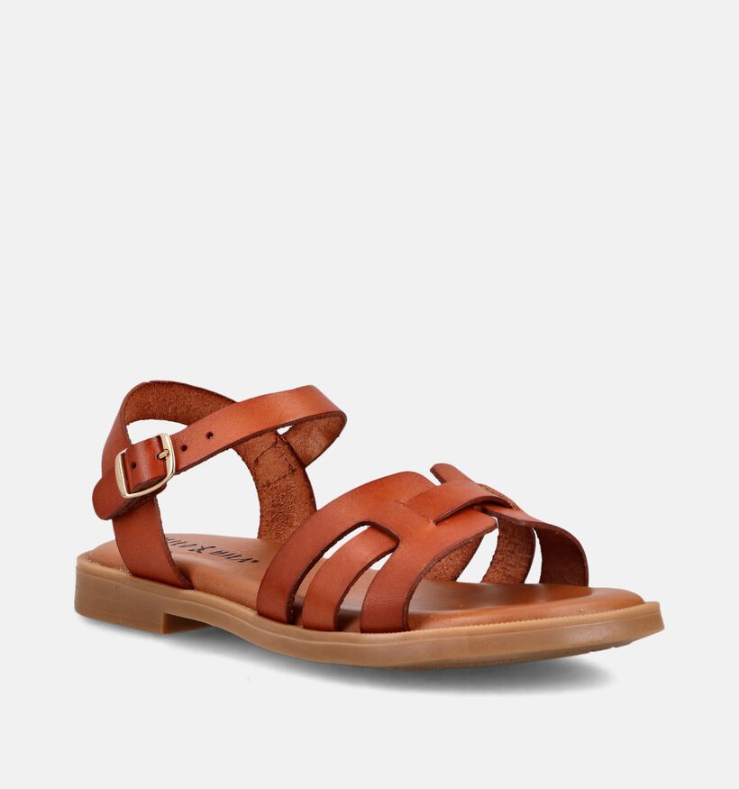 Milo & Mila Cognac Sandalen voor meisjes (372465)