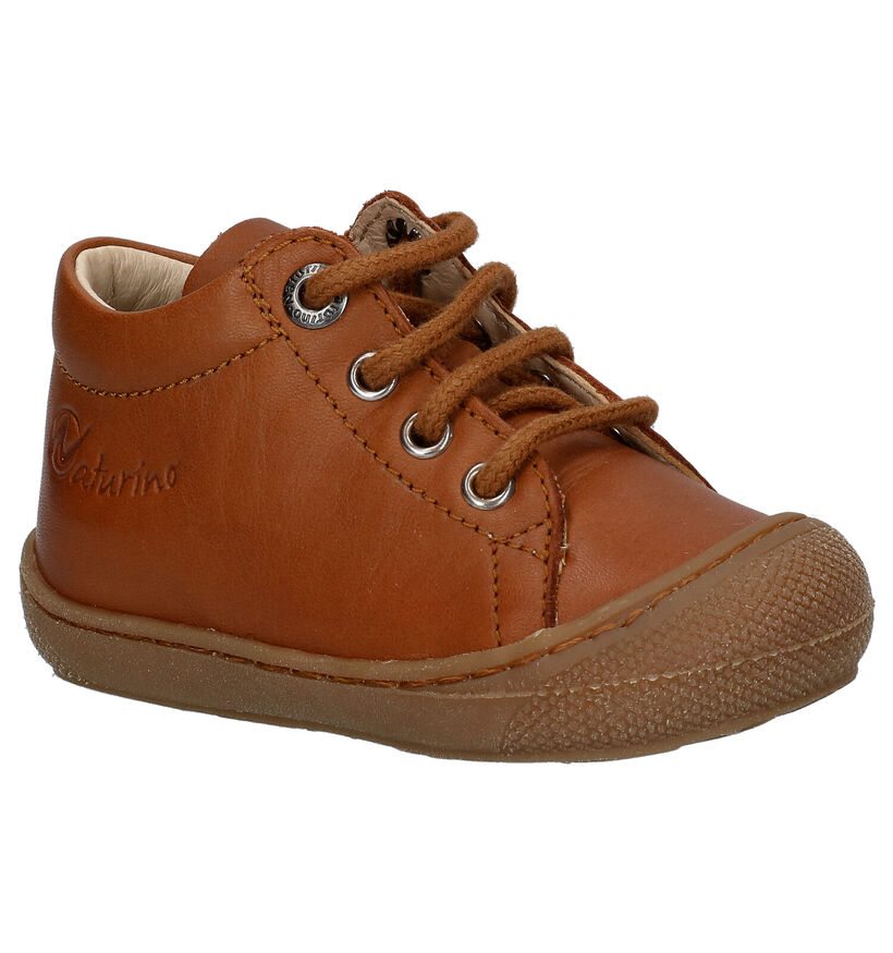 Naturino Cocoon Cognac Bottines voor jongens, meisjes (324034) - geschikt voor steunzolen