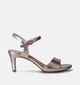 Tamaris Sandales à talons en Or pour femmes (354436)