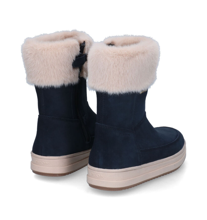 Geox Rebecca Blauwe Korte Laarzen in faux fur (317658)