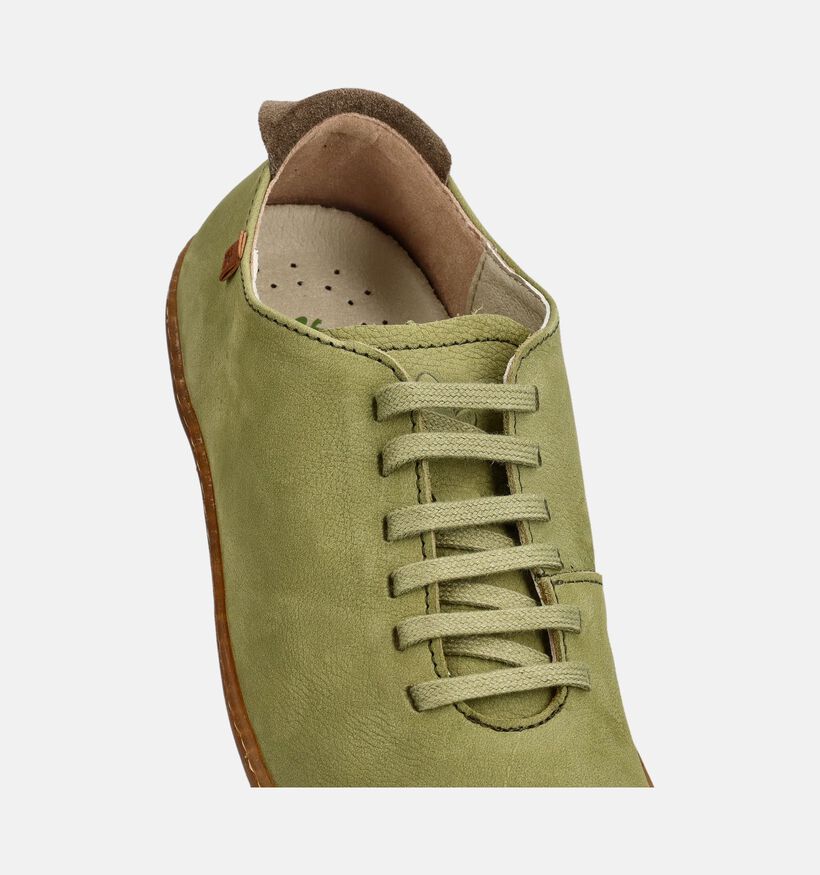 El Naturalista El Viajero Chaussures &agrave; lacets en Vert pour femmes (372212) - pour semelles orthop&eacute;diques