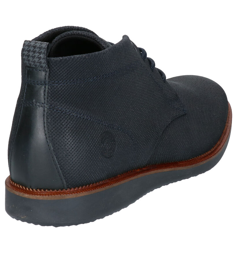 Bullboxer Blauwe Hoge Schoenen in nubuck (276958)