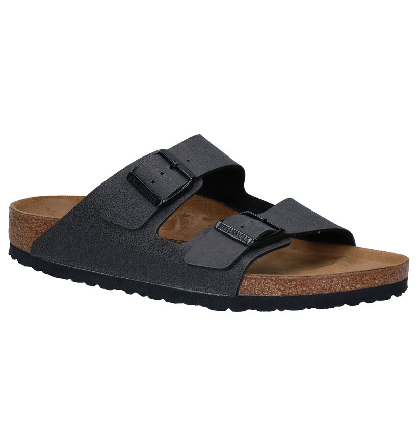 Birkenstock Arizona Zwarte Slippers voor heren (213368)