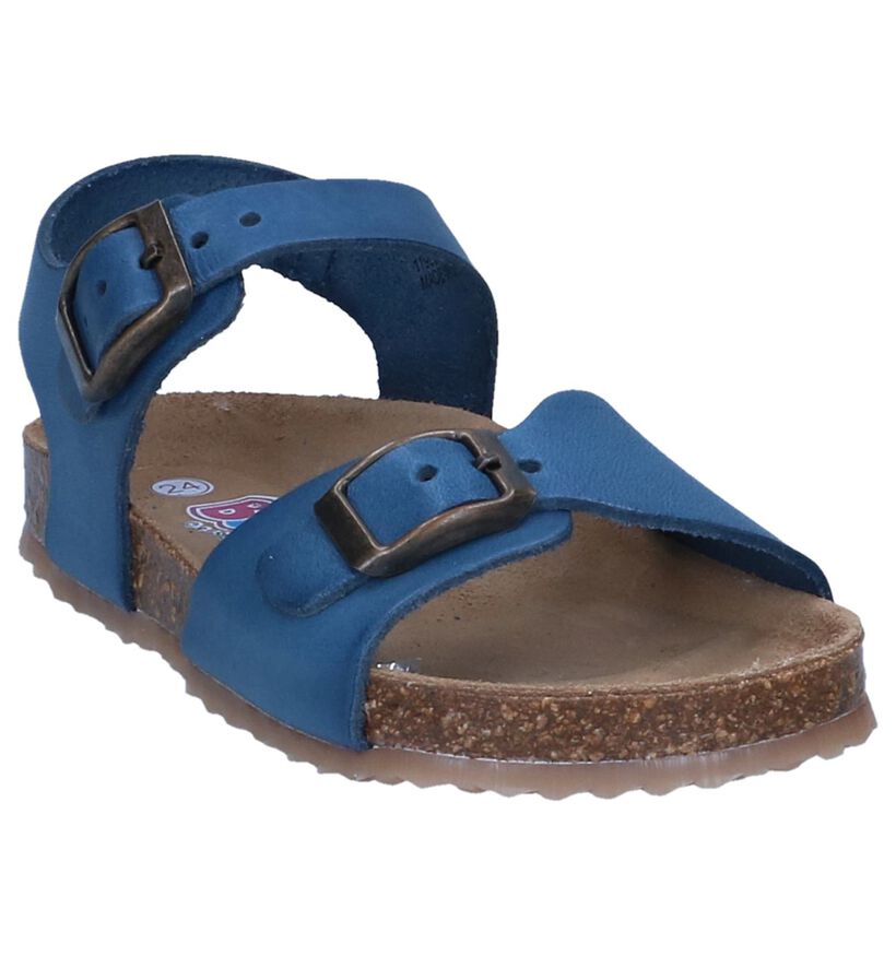 Bumba Beasy Blauwe Sandalen in leer (273235)