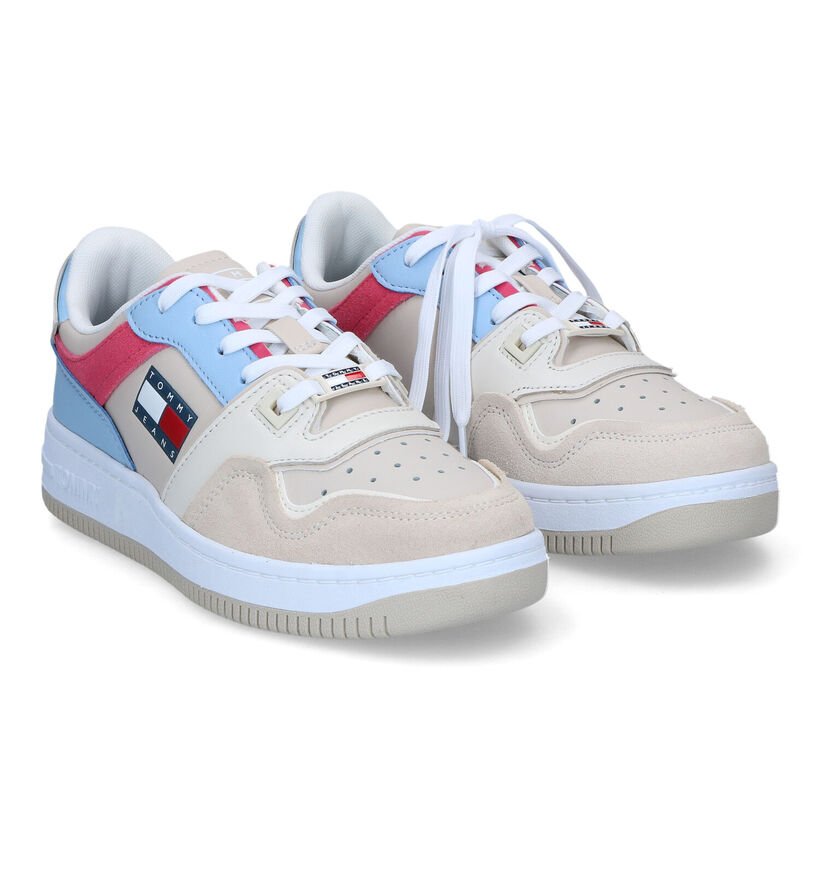 Tommy Hilfiger Tommy Jeans Baskets en Beige en cuir (318210)