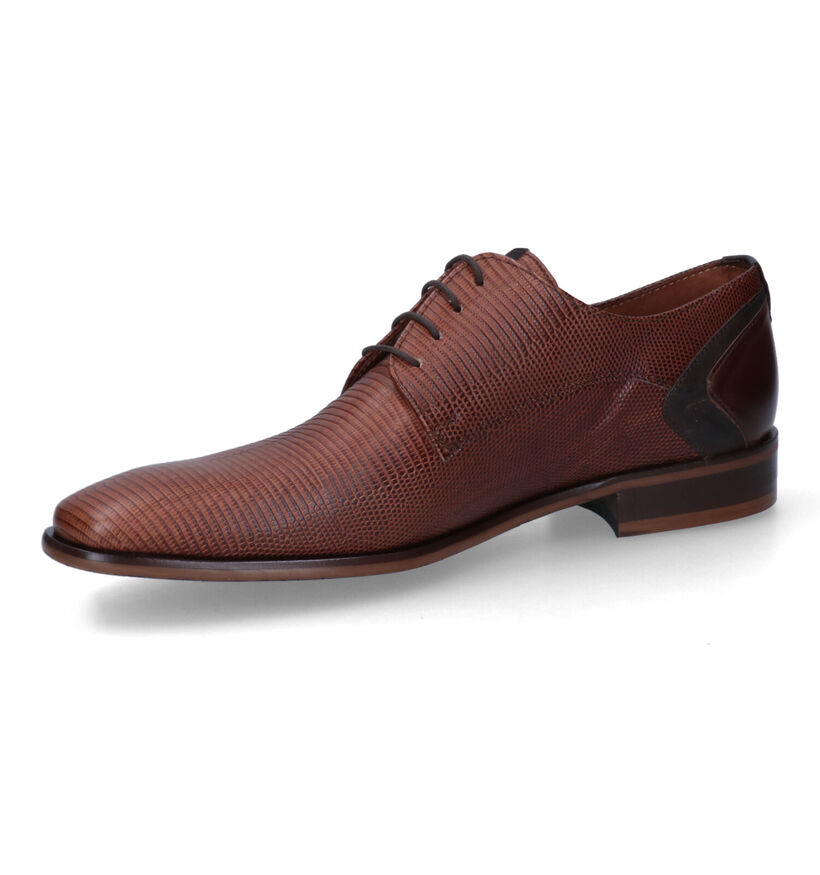 Ambiorix Dario Cognac Geklede Veterschoenen voor heren (309580)