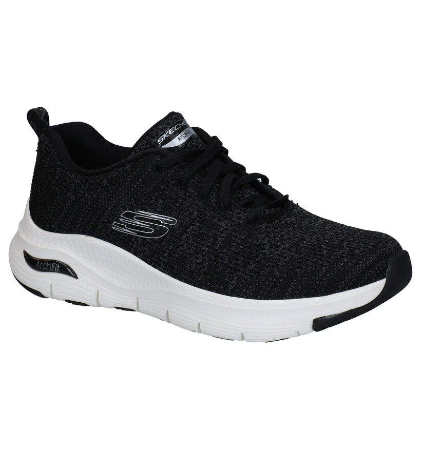 Skechers Arch Fit Infinite Adventure Baskets en Noir pour femmes (301268) - pour semelles orthopédiques