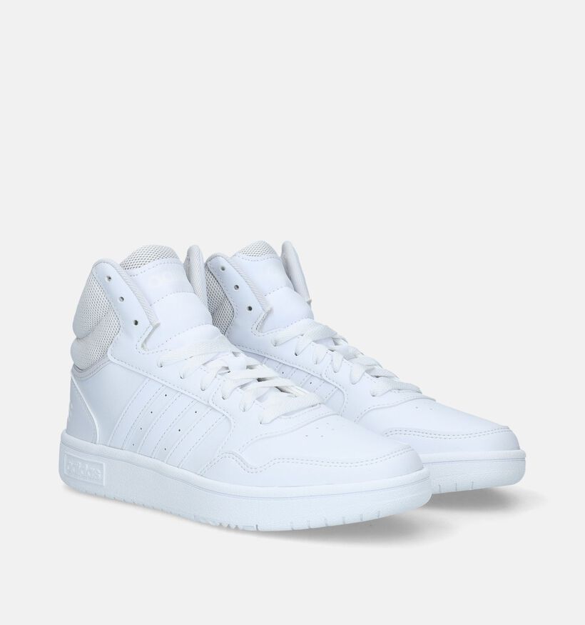 adidas Hoops 3.0 Mid Baskets en Blanc pour femmes (329412)