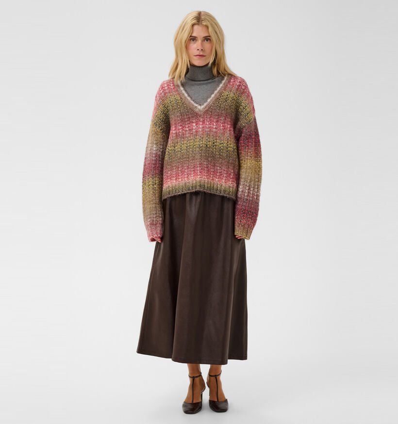Culture Lilli Donkerbruine Lange Rok voor dames (380476)