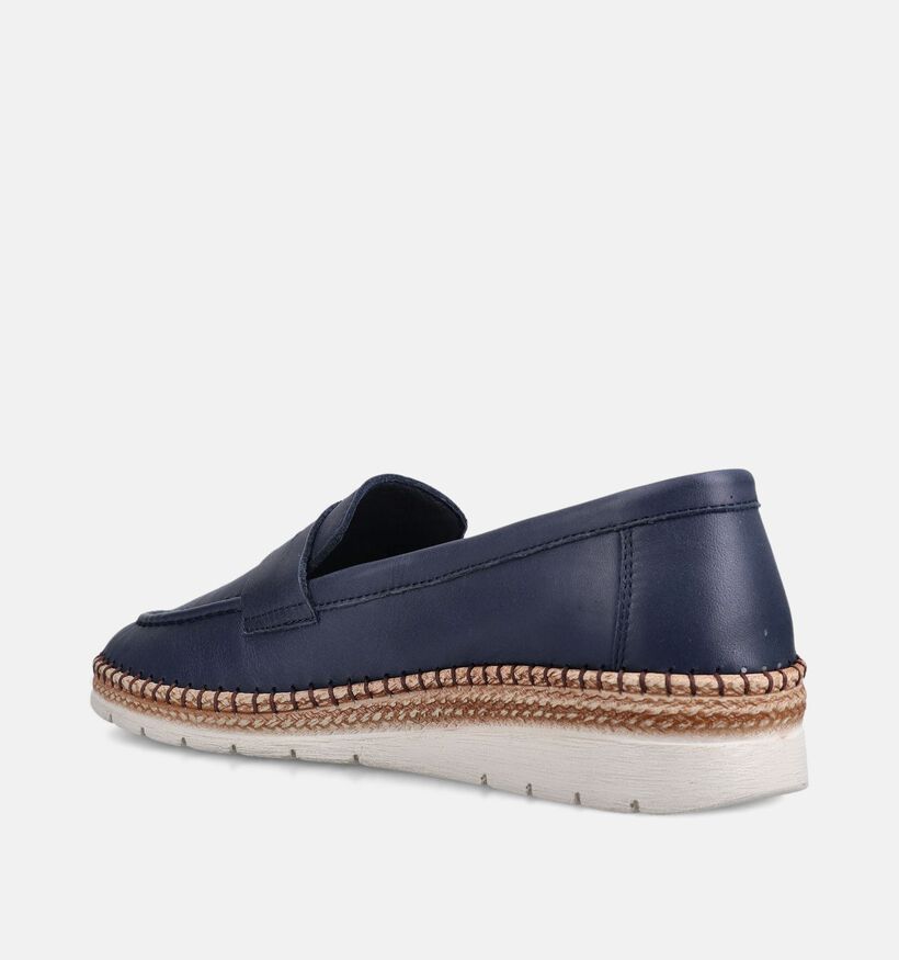 Hush Puppies Loafers en Bleu fonc&eacute; pour femmes (370569) - pour semelles orthop&eacute;diques