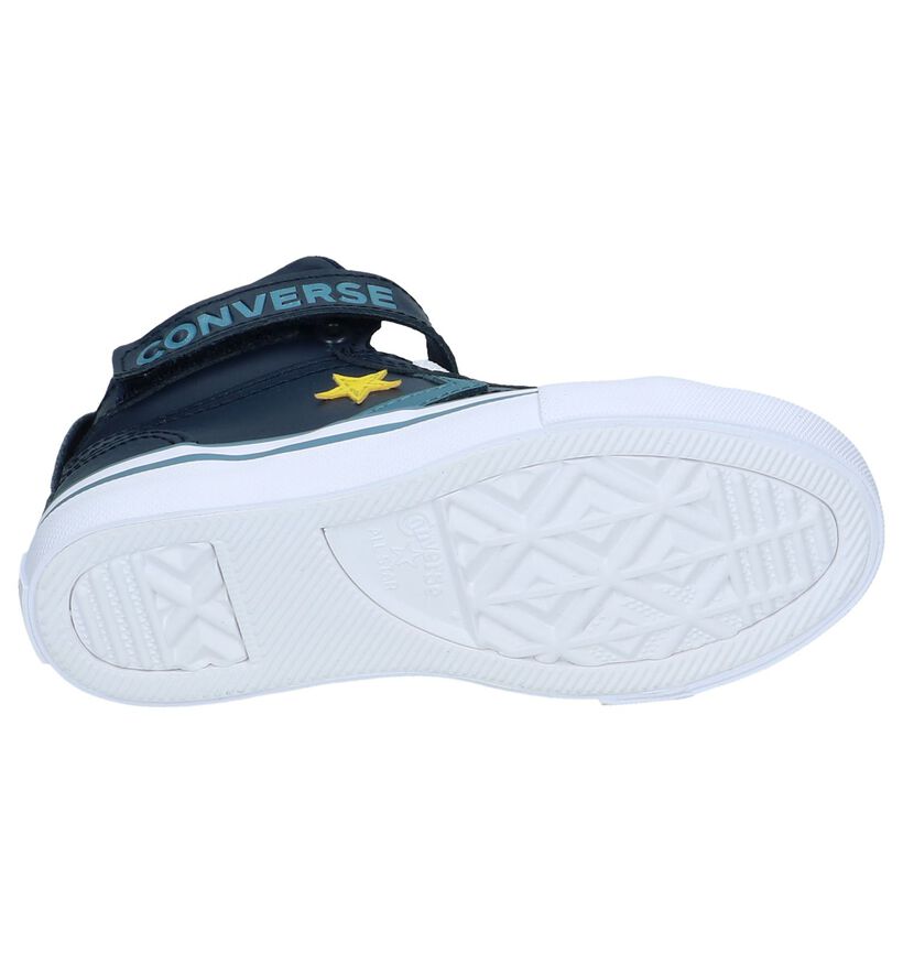 Converse Pro Blaze Strap HI Zwarte Sneakers voor jongens (293598) - geschikt voor steunzolen