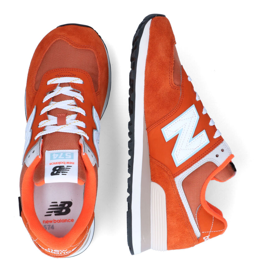 New Balance ML 574 Baskets basses en Gris pour hommes (353357) - pour semelles orthopédiques