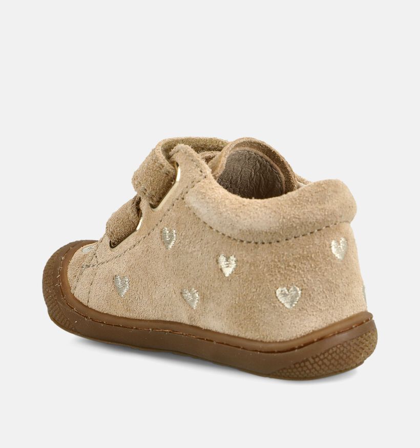 Naturino Cocoon VL Beige Babyschoenen voor meisjes (380197) - geschikt voor steunzolen