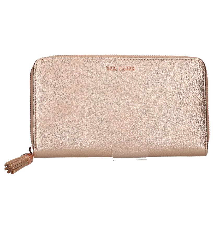 Rose Gold Ritsportemonnee Ted Baker Sheea in leer (220490)