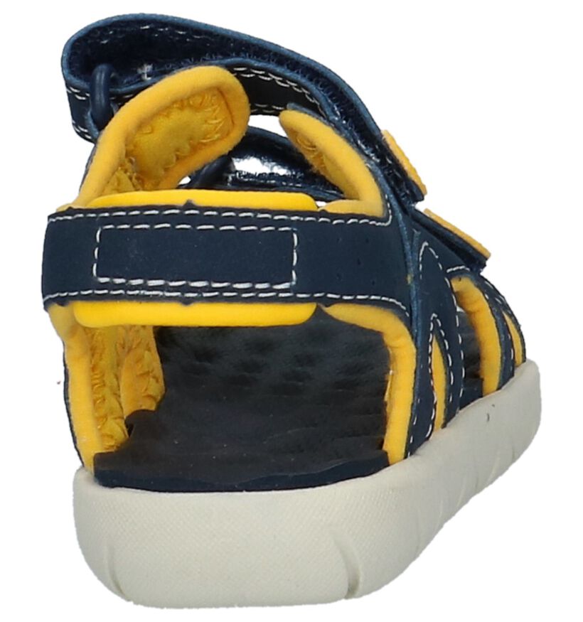 Timberland Sandales de bain en Bleu foncé en simili cuir (244304)