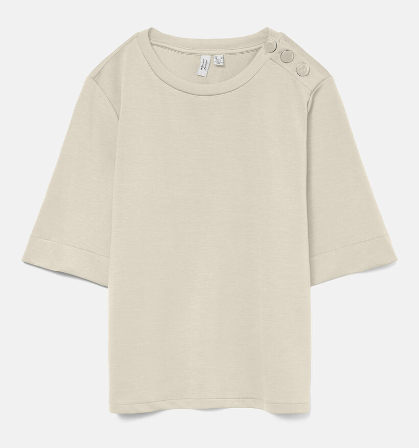 Vero Moda Freya T-shirt en Beige pour femmes (366416)