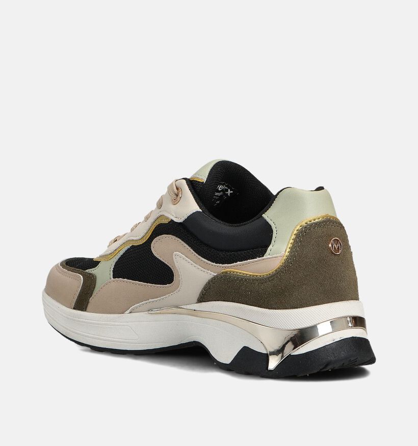 Mexx Portia Love Beige/Zwarte Sneakers voor dames (360057)