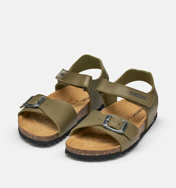 Geox Respira Low Sandales Bleu/Vert/Gris