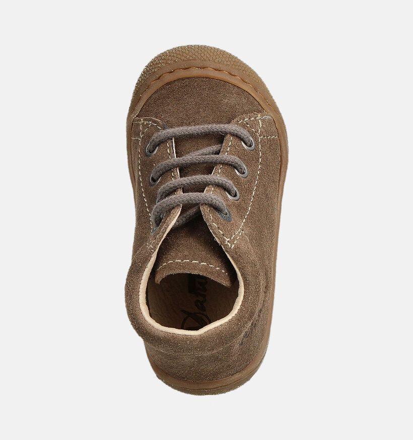 Naturino Cocoon Suede Bruine Hoge Schoenen voor meisjes, jongens (364208) - geschikt voor steunzolen