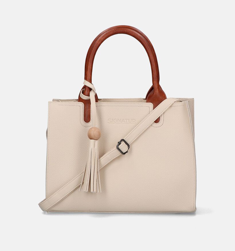 Signatur Beige Handtas Met Riem voor dames (342159)