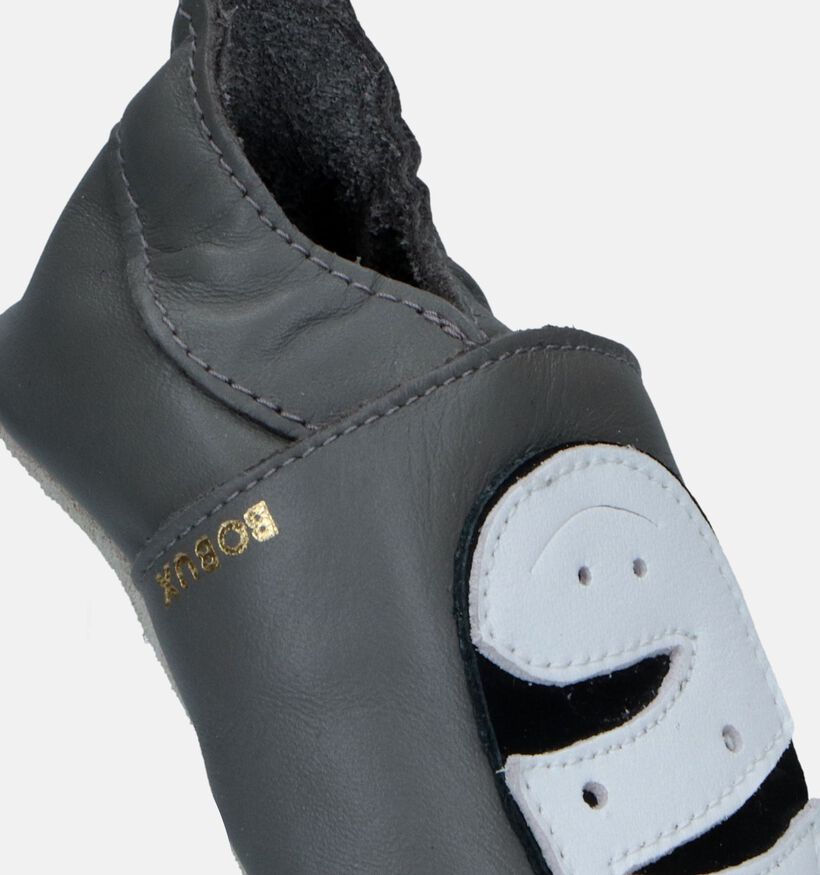 Bobux Zebra Chaussons pour bébé en Gris pour filles, garçons (294787)