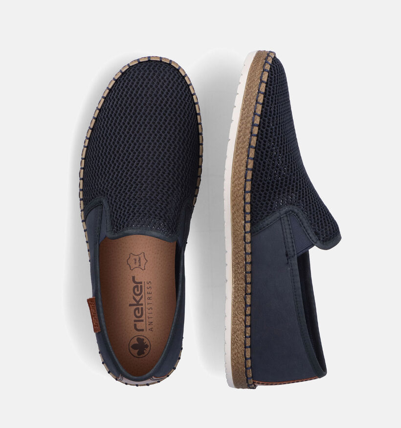 Rieker Chaussures à enfiler en Bleu pour hommes (354798)
