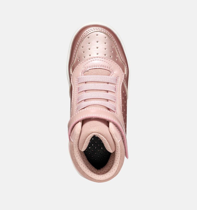 Geox Washiba Baskets en Rose pour filles (344540) - pour semelles orthopédiques