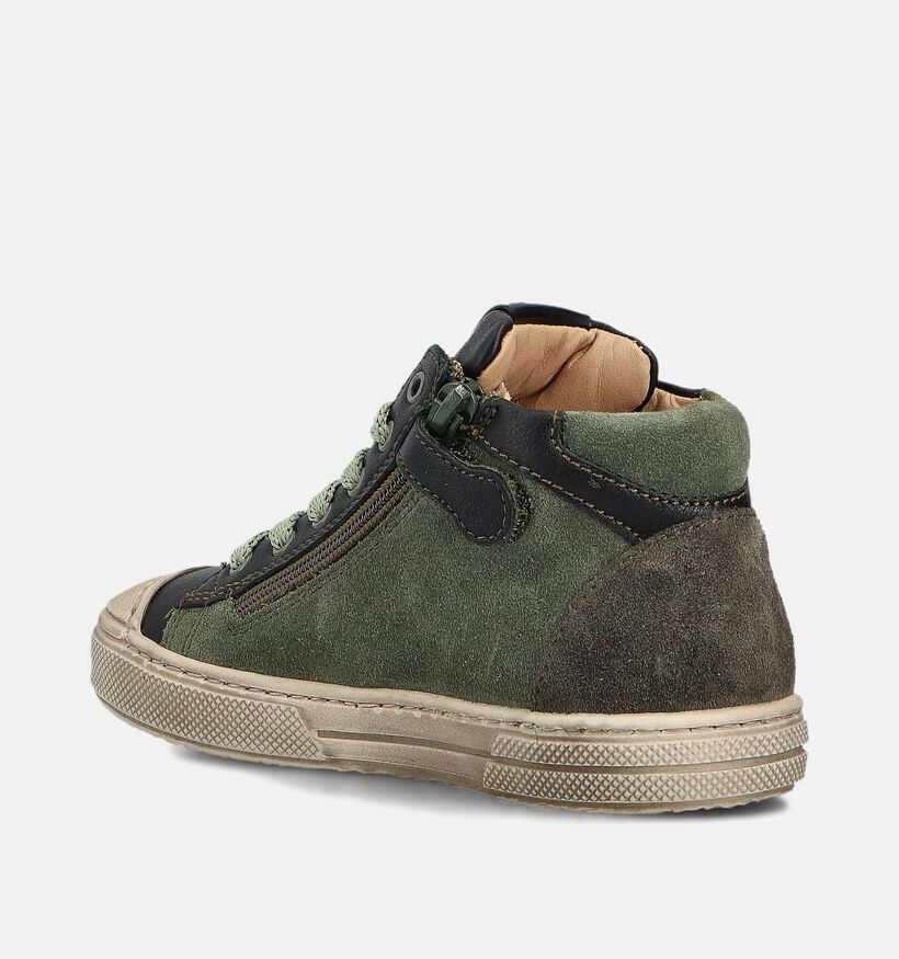 Stones Bones Raspo Groene Hoge Sneakers voor jongens (361972) - geschikt voor steunzolen