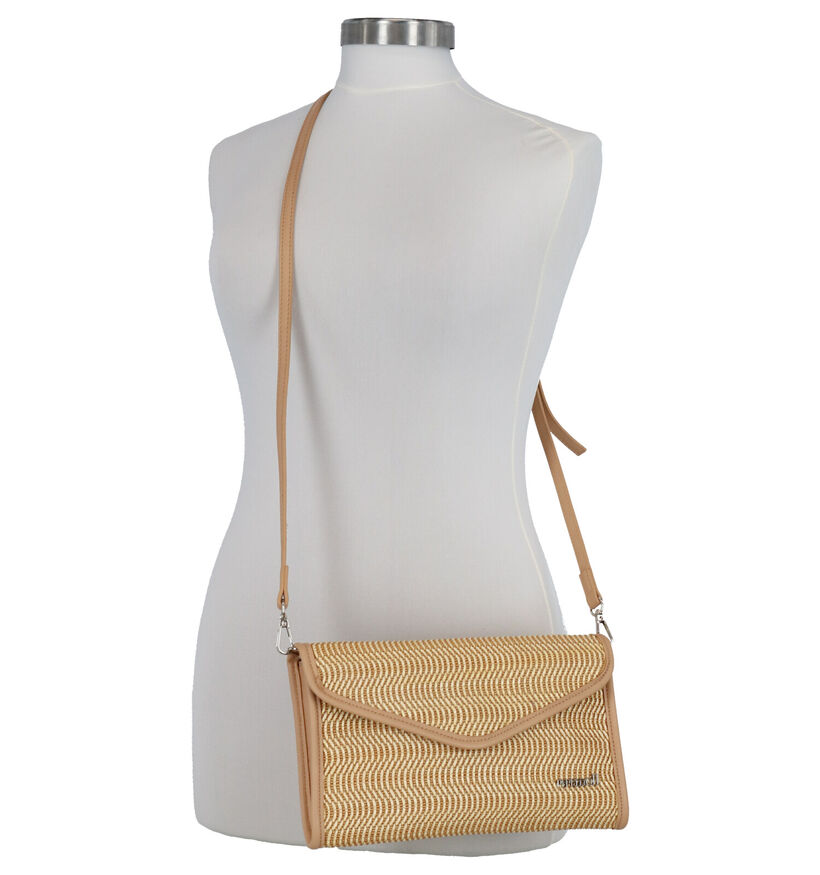 Pepe Moll Beige Crossbody Tas in stof (274731)