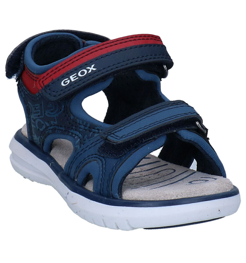 Geox Maratea Blauwe Sandalen in kunstleer (302112)