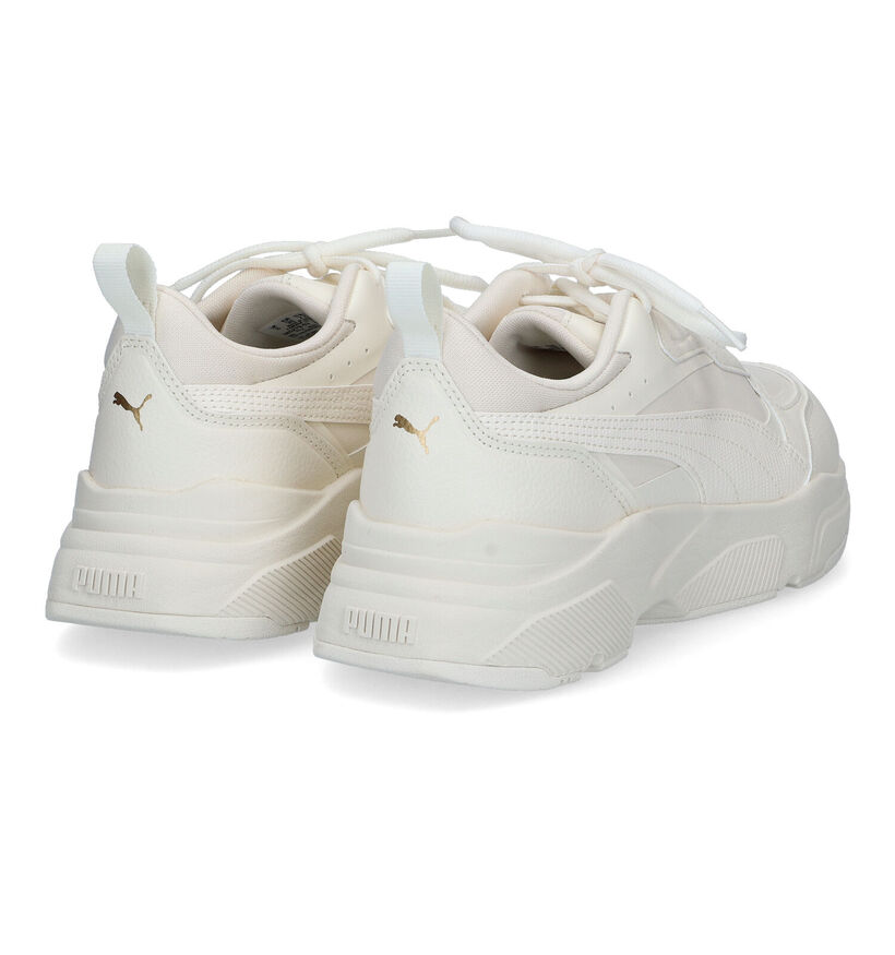 Puma Cassia SL Ecru Sneakers voor dames (318660) - geschikt voor steunzolen