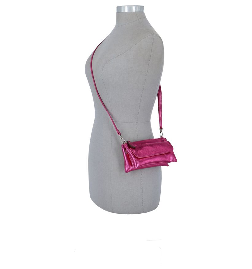 Emmy Wieleman Rimini Roze Crossbody Tas in kunstleer (215311)