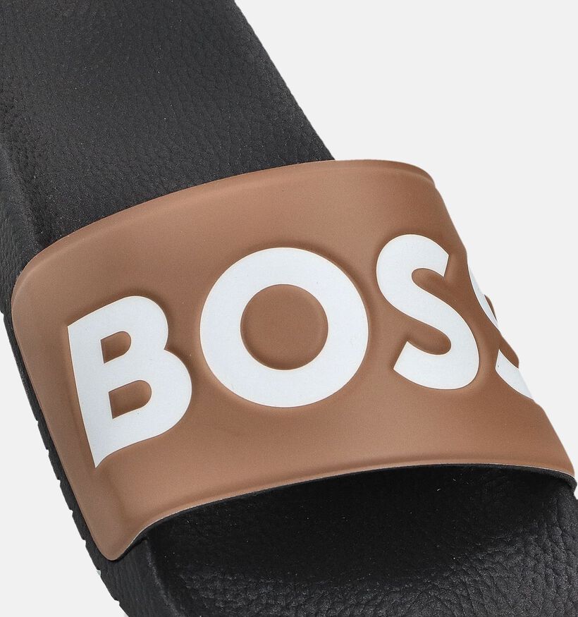 BOSS Aryeh Slide Bruine Badslippers voor heren (366463)