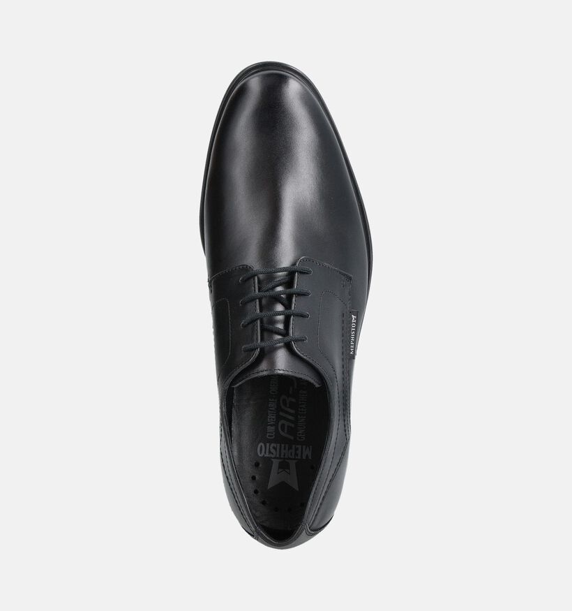 Mephisto Kevin Hopper Zwarte Geklede Veterschoenen voor heren (362827) - geschikt voor steunzolen